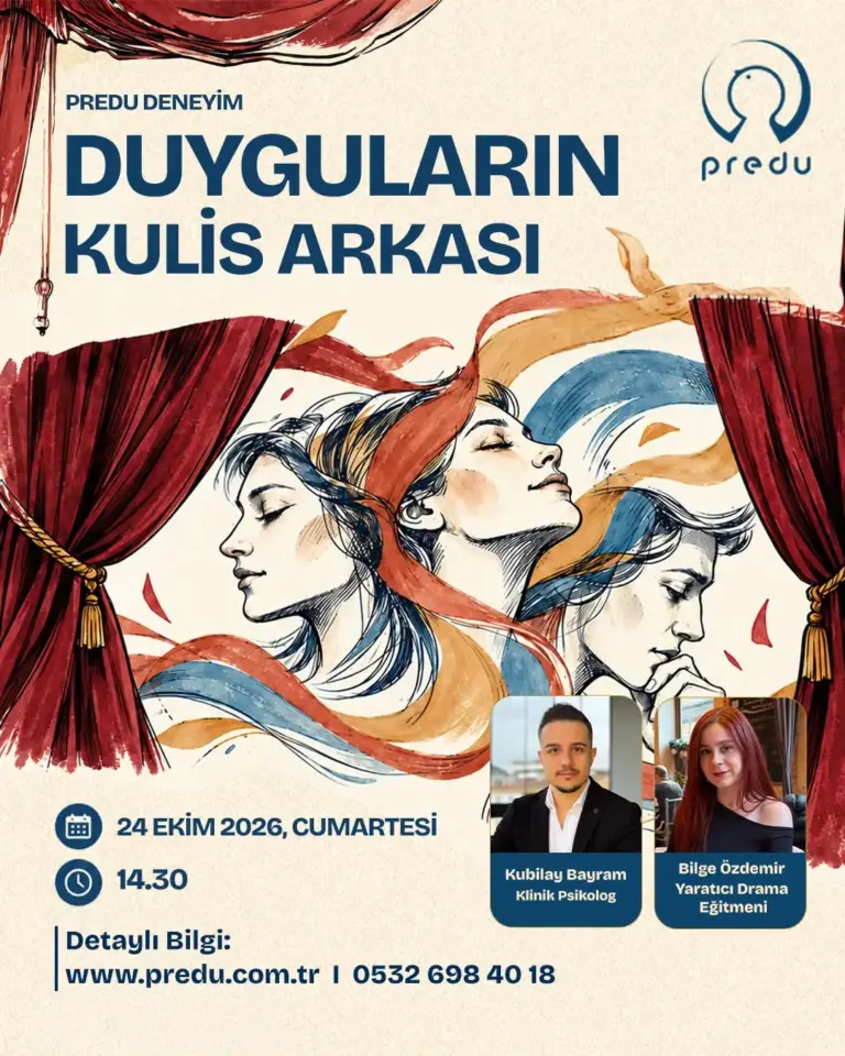 24 Ekim 2026 tarihli Duyguların Kulis Arkası — Duygusal Farkındalık ve Doğaçlama Atölyesi afişi.